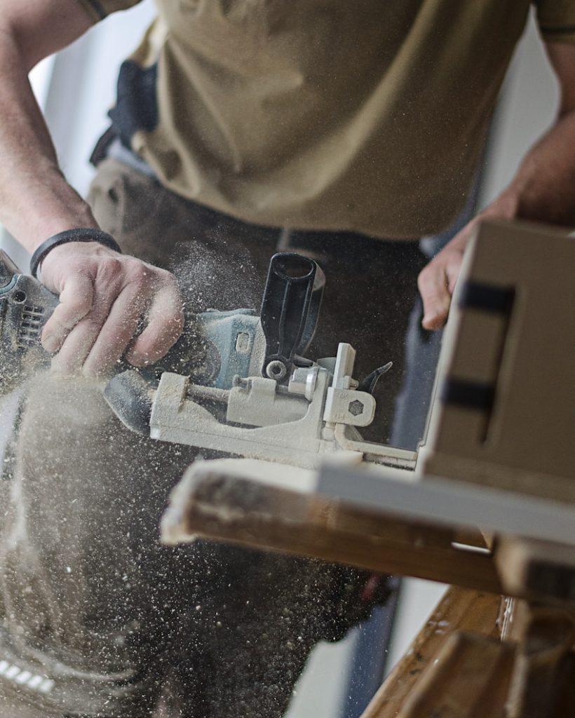 black and gray metal tool